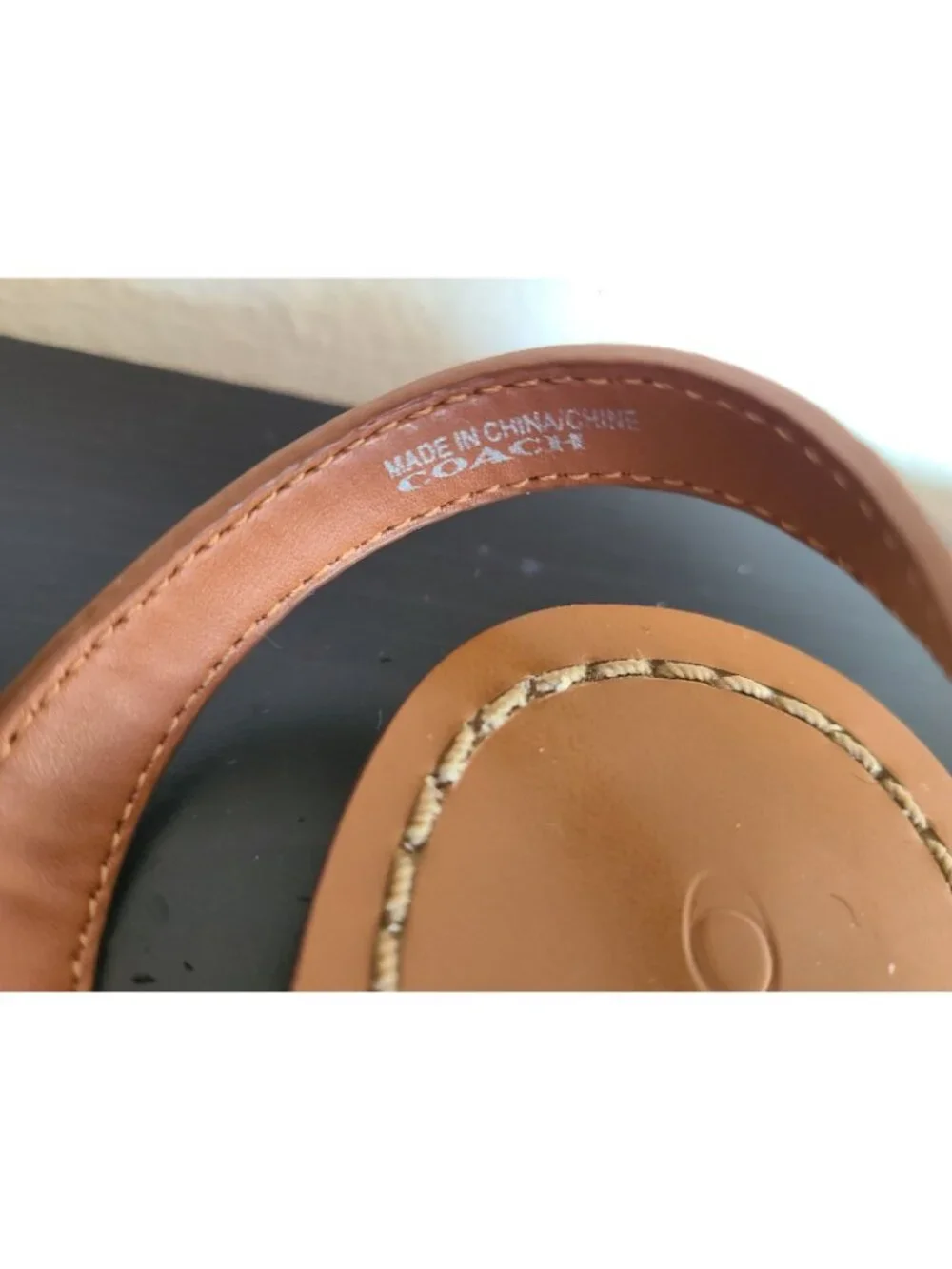 Coach Leila Leather Sandals Tan size 6.5